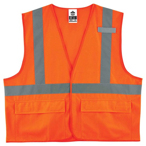 8225HL 2/3 XL Orange Standard Solid Vest Type R Class 2 - All Tool & Supply