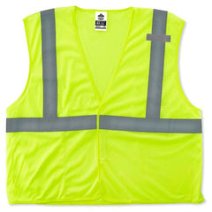 8210HL Econo Vest Lime L/ XL Hook & Loop Glowear - All Tool & Supply