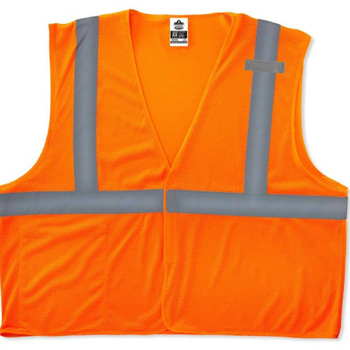 8210HL Econo Vest Orange 2X/3X Hook & Loop Glowear - All Tool & Supply