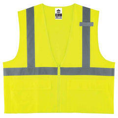 8225Z 2/3 XL Lime Standard Solid Vest Type R Class 2 - All Tool & Supply