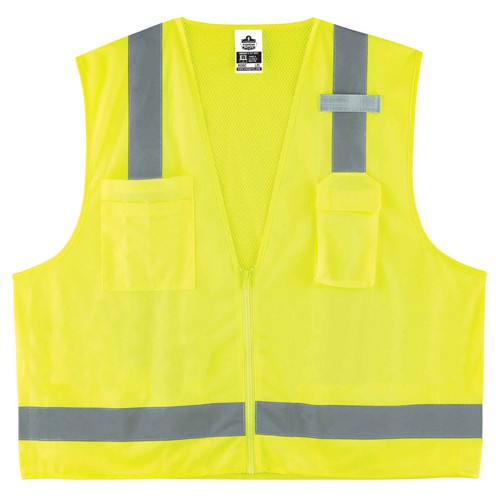 8249Z 2/3 XL Lime Econ Surveyors Vest Type R Class 2 - All Tool & Supply