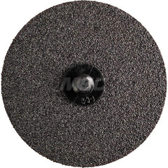 Quick-Change Disc: CDR, 3″ Disc Dia, 50 Grit, Silicon Carbide, Coated Gray, Polyester Backed, 2,500 RPM