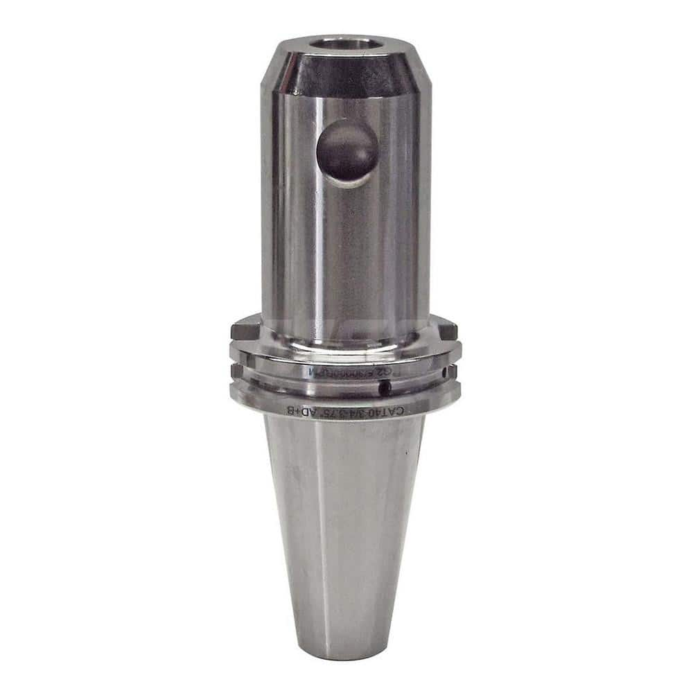 End Mill Holder: CAT40, 3/4″ Hole 3-3/4″ Projection, 1-3/4″ Nose Dia, Through Coolant