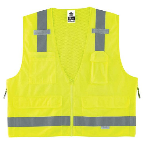 8250Z Glowear Surveyors Vest Lime L/Xl - All Tool & Supply