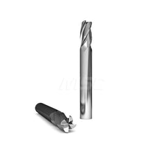 Square End Mill: 1/4'' Dia, 3/4'' LOC, 1/4'' Shank Dia, 2-1/2'' OAL, 4 Flutes, Solid Carbide Single End, AlTiN Finish, Upcut Flute, 30 ° Helix, Centercutting, RH Cut, RH Flute, Series 230