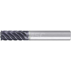 5/16″ Diam 6-Flute 35/38° Solid Carbide 0.005″ Corner Chamfer Roughing & Finishing End Mill AlCr Finish, 13/16″ LOC, 2-1/2″ OAL, 5/16″ Shank Diam, Centercutting, Standard Length