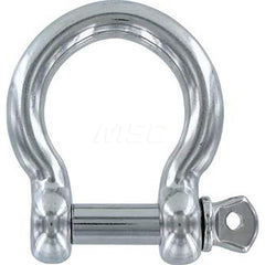 Shackle: Screw Pin Stainless Steel, 3/16″ Pin Dia