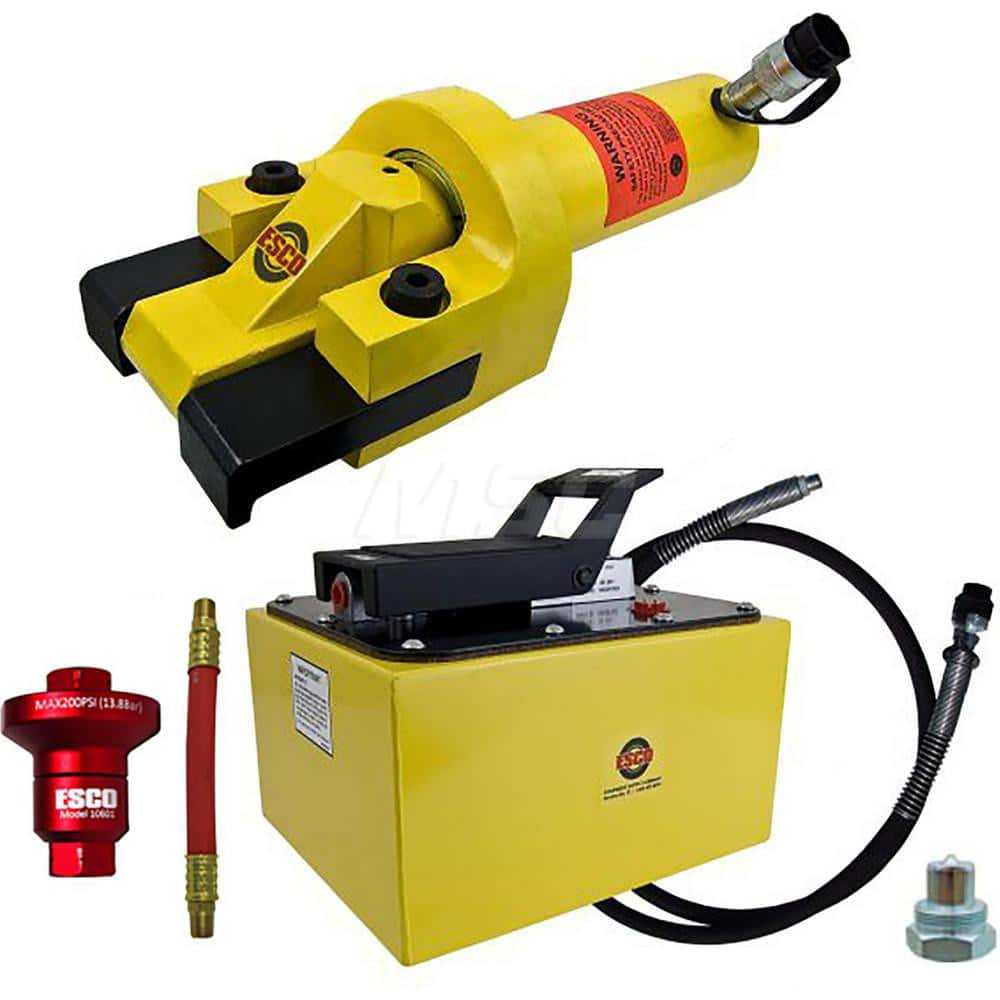 Tire Changers & Balancers; Type: Tire Bead Breaker; Rim Size: 39 - 63; Includes: 2 Gal. Hydraulic Pump; Coupler; Hose; Air Reducer w/6″ Whip Hose; Bead Breaker; Cylinder Stroke Length (Inch): 6