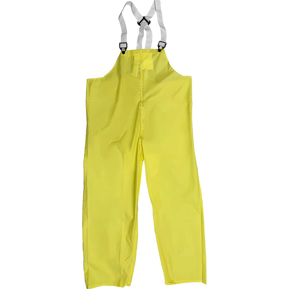 Louisiana Professional Wear - Rain & Chemical Wear; Garment Style: Bib Overall; Suspenders ; Garment Type: Flame Resistant; Waterproof; Rain ; Material: Polyurethane/Nylon ; Size: Small ; Color: Lemon Yellow ; Certification Type: ASTM D6413 - Exact Industrial Supply