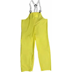 Louisiana Professional Wear - Rain & Chemical Wear; Garment Style: Bib Overall; Suspenders ; Garment Type: Flame Resistant; Waterproof; Rain ; Material: Nylon/Polyurethane ; Size: 5X-Large ; Color: Lemon Yellow ; Certification Type: ASTM D6413 - Exact Industrial Supply