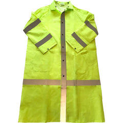 Louisiana Professional Wear - Rain & Chemical Wear; Garment Style: Coat ; Garment Type: High Visibility; Rain; Waterproof ; Material: .35mm PVC/Polyester ; Size: Large ; Color: Fluorescent Green ; Certification Type: NonHazardous Protection - Exact Industrial Supply