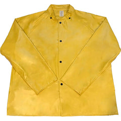 Louisiana Professional Wear - Rain & Chemical Wear; Garment Style: Rain Jacket ; Garment Type: Chemical Resistant; Flame Resistant; Waterproof; Rain ; Material: PVC/Nylon ; Size: 3X-Large ; Color: Yellow ; Certification Type: ASTM D6413; ASTM F903 - Exact Industrial Supply