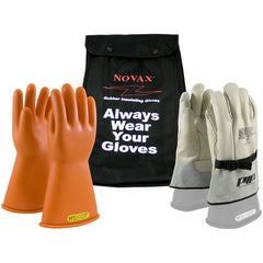 ‎147-SK-2/7-KIT - Novax Insulating Glove Kit - Class 2 - 14″ - Orange - Straight Cuff