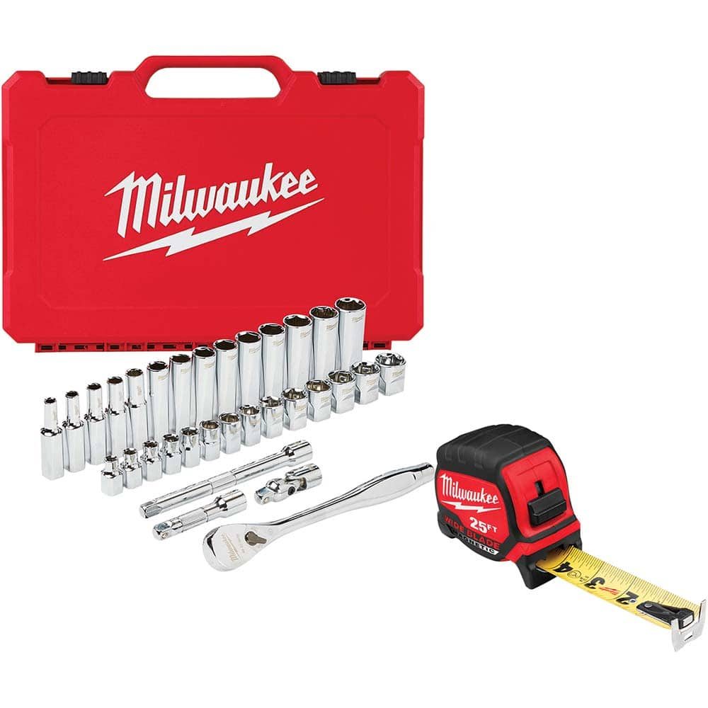 Milwaukee Tool - Socket Sets Measurement Type: Metric Drive Size: 3/8 - All Tool & Supply