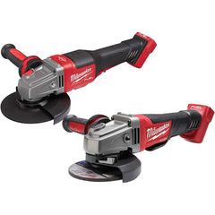 Milwaukee Tool - 4-1/2 - 6" Wheel Diam, 9,000 RPM Cordless Angle Grinder - Exact Industrial Supply