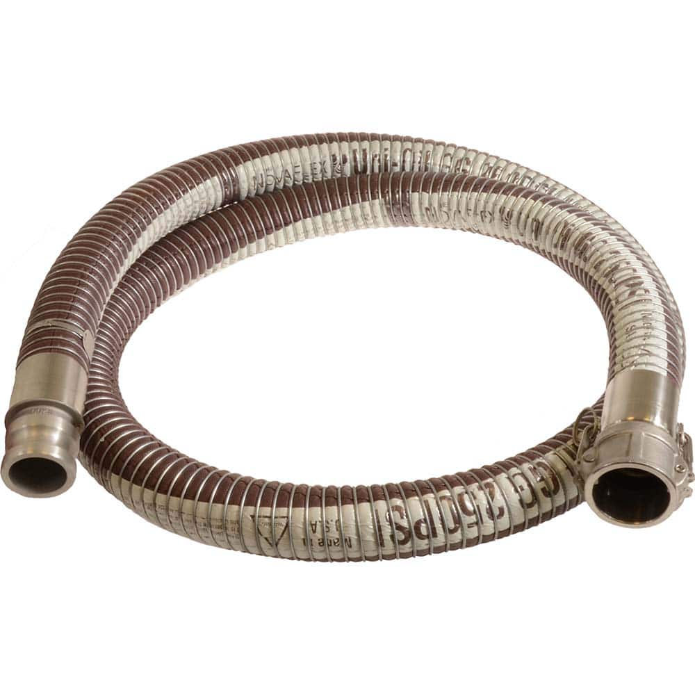 Novaflex - Chemical & Petroleum Hose; Inside Diameter (Inch): 1.5 ; Outside Diameter (Inch): 2 ; Overall Length: 10 (Feet); Type: Chemical Handling Hose ; Connection Type: Cam and Groove ; Minimum Temperature (F): -40.000 - Exact Industrial Supply