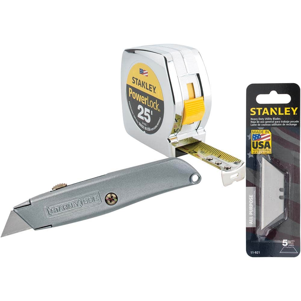 Stanley - Utility Knives, Snap Blades & Box Cutters Type: Retractable Utility Knife Blade Type: Retractable - All Tool & Supply