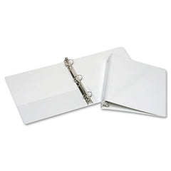 Ability One - Ring Binders; Binder Type: 3 Hole Binder ; Capacity: 1 1/2" ; Color: White ; Material: Vinyl ; Size: 8 1/2 x 11 - Exact Industrial Supply