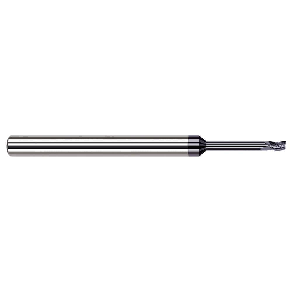 Harvey Tool - 1mm, 1.5mm LOC, 1/8" Shank Diam, 2-1/2" OAL, 3 Flute Solid Carbide Square End Mill - Exact Industrial Supply