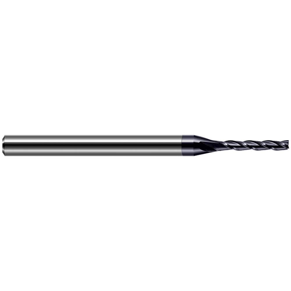 Harvey Tool - 0.045", 0.225" LOC, 1/8" Shank Diam, 2-1/2" OAL, 4 Flute, Solid Carbide Square End Mill - Exact Industrial Supply