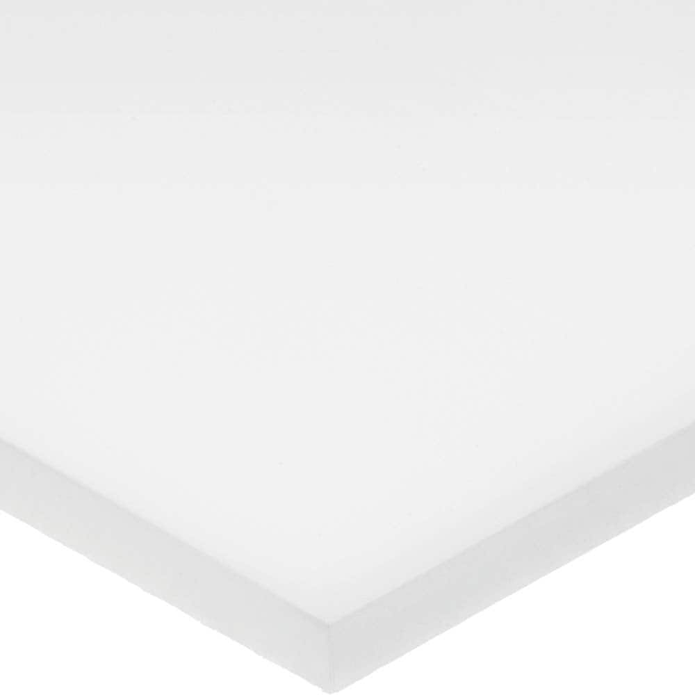 USA Sealing - Plastic Sheets; Material: HDPE ; Thickness (Inch): 3/4 ; Length (Feet): 1 ; Tensile Strength (psi): 4000 ; Color: White ; Hardness: 60D - Exact Industrial Supply