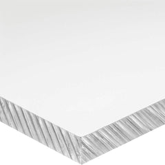 USA Sealing - Plastic Sheets; Material: PVC ; Thickness (Inch): 3/8 ; Length (Feet): 2 ; Tensile Strength (psi): 7200 ; Color: Clear ; Material Grade: Standard - Exact Industrial Supply