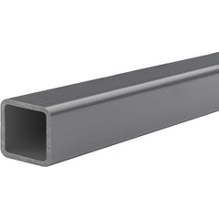 USA Sealing - Plastic Tubes; Material: PVC ; Maximum Length (Inch): 72 ; Wall Thickness (Decimal Inch): 0.0780 ; Color: Gray ; Shape: Rectangular ; Additional Information: Outside Height: 2 in, Tensile Strength: 7200 psi, Minimum Temperature: -20?F, Maxi - Exact Industrial Supply