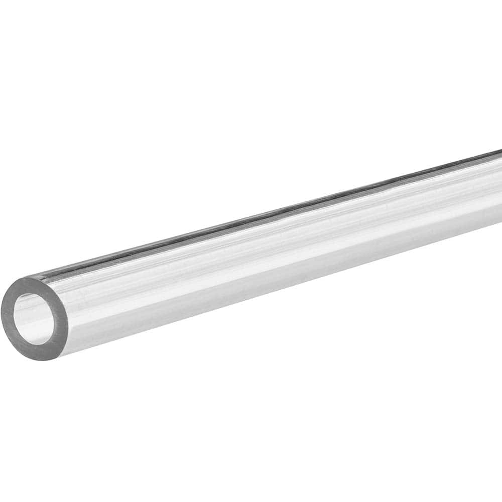 USA Sealing - Plastic Tubes; Material: PTEG ; Inside Diameter (Inch): 1/2 ; Maximum Length (Inch): 12 ; Wall Thickness (Decimal Inch): 0.0620 ; Color: Clear ; Shape: Round - Exact Industrial Supply