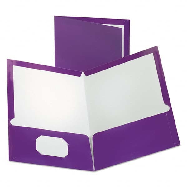 OXFORD - File Folders, Expansion Folders & Hanging Files Folder/File Type: Pocket Folders Color: Purple - All Tool & Supply