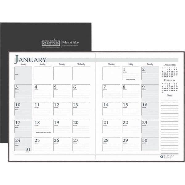 House of Doolittle - Note Pads, Writing Pads & Notebooks Writing Pads & Notebook Type: Monthly Planner Size: 11 x 8-1/2 - All Tool & Supply