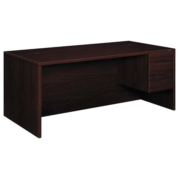 Hon - Office Desks Type: Single Pedestal w/Right Hand Return Center Draw: No - All Tool & Supply