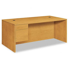 Hon - Office Desks Type: Single Pedestal w/Left Hand Return Center Draw: No - All Tool & Supply