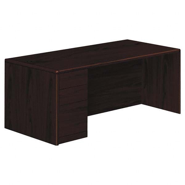 Hon - Office Desks Type: Single Pedestal w/Left Hand Return Center Draw: No - All Tool & Supply