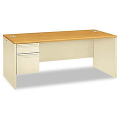 Hon - Office Desks Type: Single Pedestal w/Left Hand Return Center Draw: No - All Tool & Supply