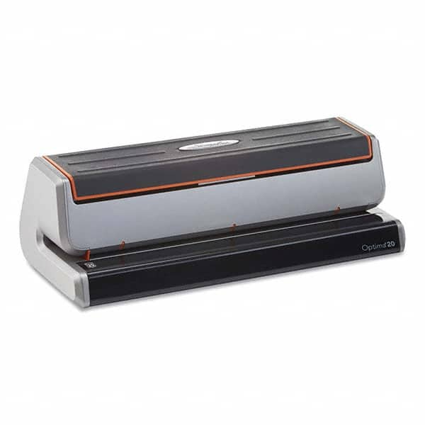 Swingline - Paper Punches Type: 20 Sheet Three-Hole Punch Color: Silver; Black - All Tool & Supply