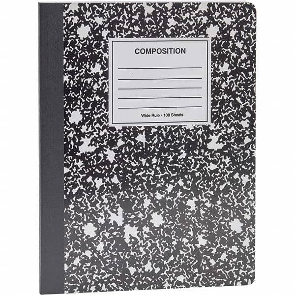 UNIVERSAL - Note Pads, Writing Pads & Notebooks Writing Pads & Notebook Type: Composition Book Size: 9-3/4 x 7-1/2 - All Tool & Supply