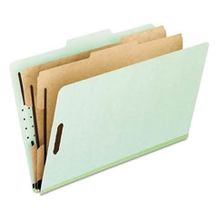 Pendaflex - File Folders, Expansion Folders & Hanging Files Folder/File Type: Classification Folders with Tob Tab Fastener Color: Green - All Tool & Supply