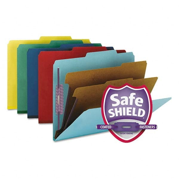 SMEAD - File Folders, Expansion Folders & Hanging Files Folder/File Type: Classification Folders with Tob Tab Fastener Color: Multi-Color - All Tool & Supply