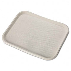 Chinet - Savaday Molded Fiber Food Trays, 14 x 18, White, Rectangular, 100/Carton - All Tool & Supply