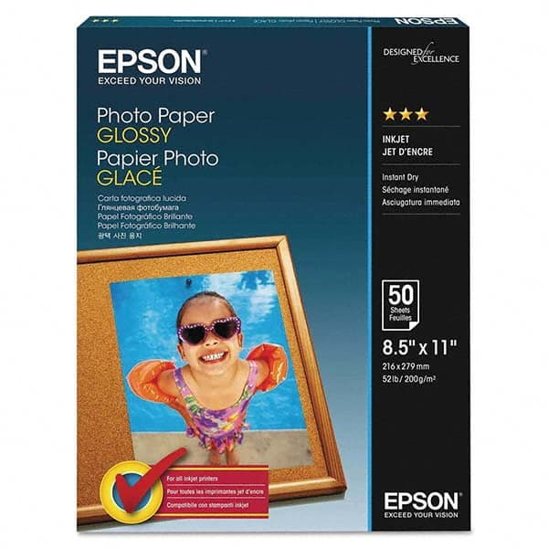 Epson - Office Machine Supplies & Accessories Office Machine/Equipment Accessory Type: Photo Paper For Use With: Inkjet Printers - All Tool & Supply