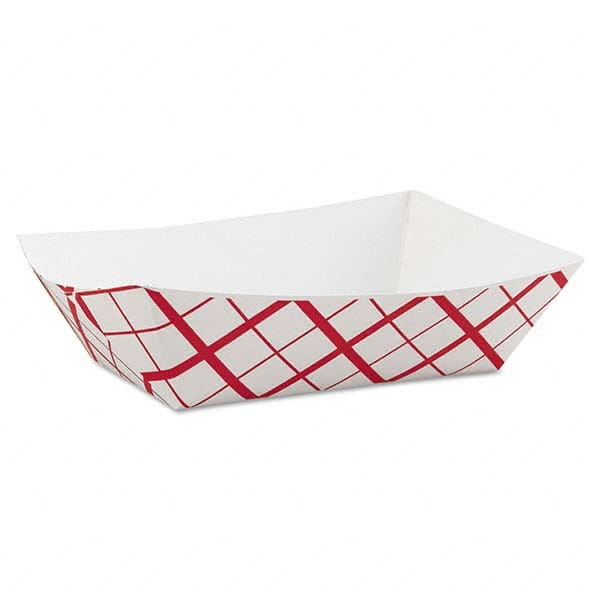 SCT - Paper Food Baskets, 3lb, Red/White, 500/Carton - All Tool & Supply