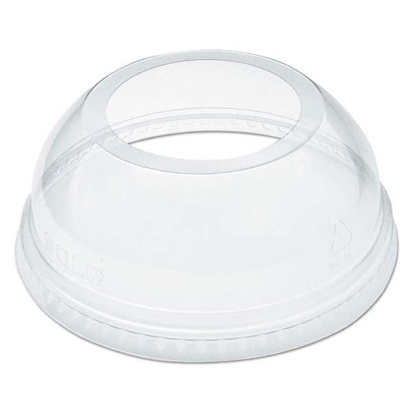 DART - Open-Top Dome Lid for 16-24 oz Plastic Cups, Clear, 1.9" Diam Hole, 1000/Carton - All Tool & Supply