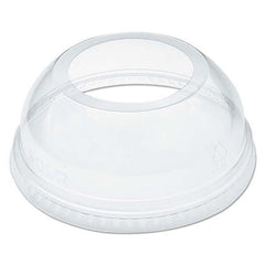 DART - Open-Top Dome Lid for 16-24 oz Plastic Cups, Clear, 1.9" Diam Hole, 1000/Carton - All Tool & Supply