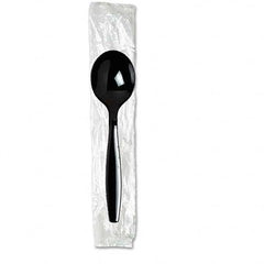 Dixie - Individually Wrapped Spoons, Plastic, Black, 1000/Carton - All Tool & Supply