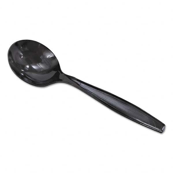 Dixie - Plastic Cutlery, Heavyweight Soup Spoons, 5 3/4", Black, 1000/Carton - All Tool & Supply