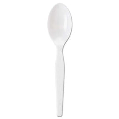 Dixie - Individually Wrapped Polystyrene Cutlery, Teaspoons, White, 1000/Carton - All Tool & Supply