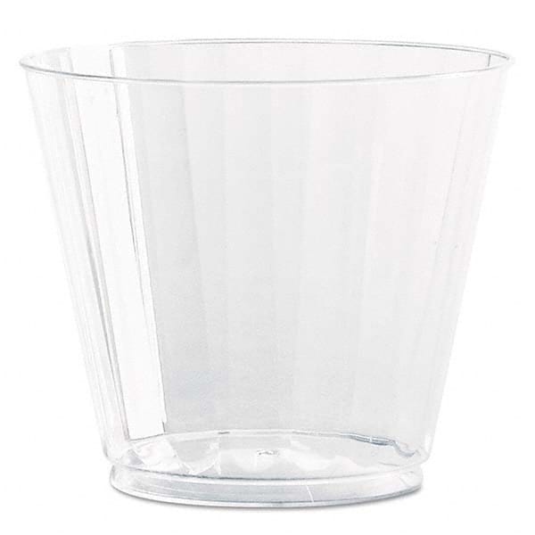 WNA - Classic Crystal Plastic Tumblers, 9 oz, Clear, Fluted, Squat, 12/Pack - All Tool & Supply