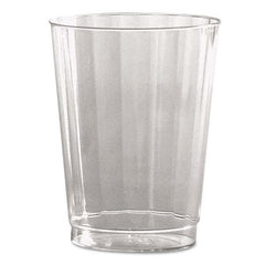 WNA - Classic Crystal Plastic Tumblers, 10 oz, Clear, Fluted, Tall, 12/Pack - All Tool & Supply