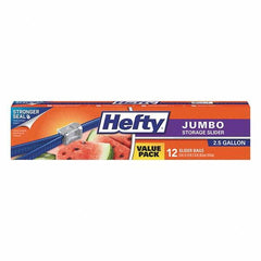 Hefty - Reclosable Food & Sandwich Bags Volume Capacity: 2.5 Gal. Width (Inch): 14-3/8 - All Tool & Supply