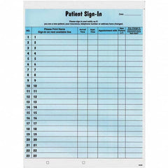 Tabbies - Note Pads, Writing Pads & Notebooks Writing Pads & Notebook Type: Sign-In Label Form Size: 8-1/2 x 11-5/8 - All Tool & Supply